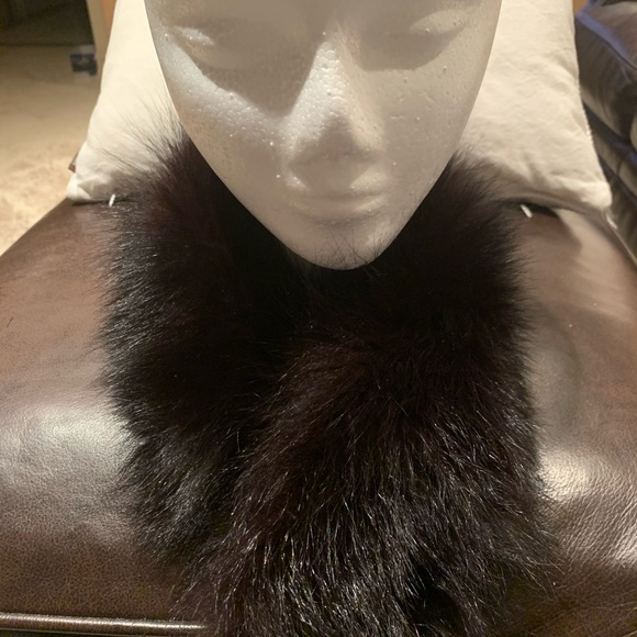 Real dyed Fox Fur headband/collar main image 2